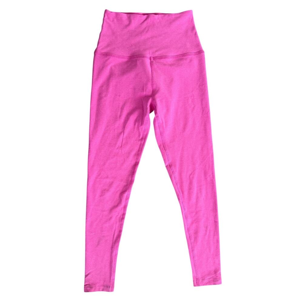 Beyond Yoga Pink High Rise Yoga Pilates Workout Gym Walk Run Colorful Leggings-S